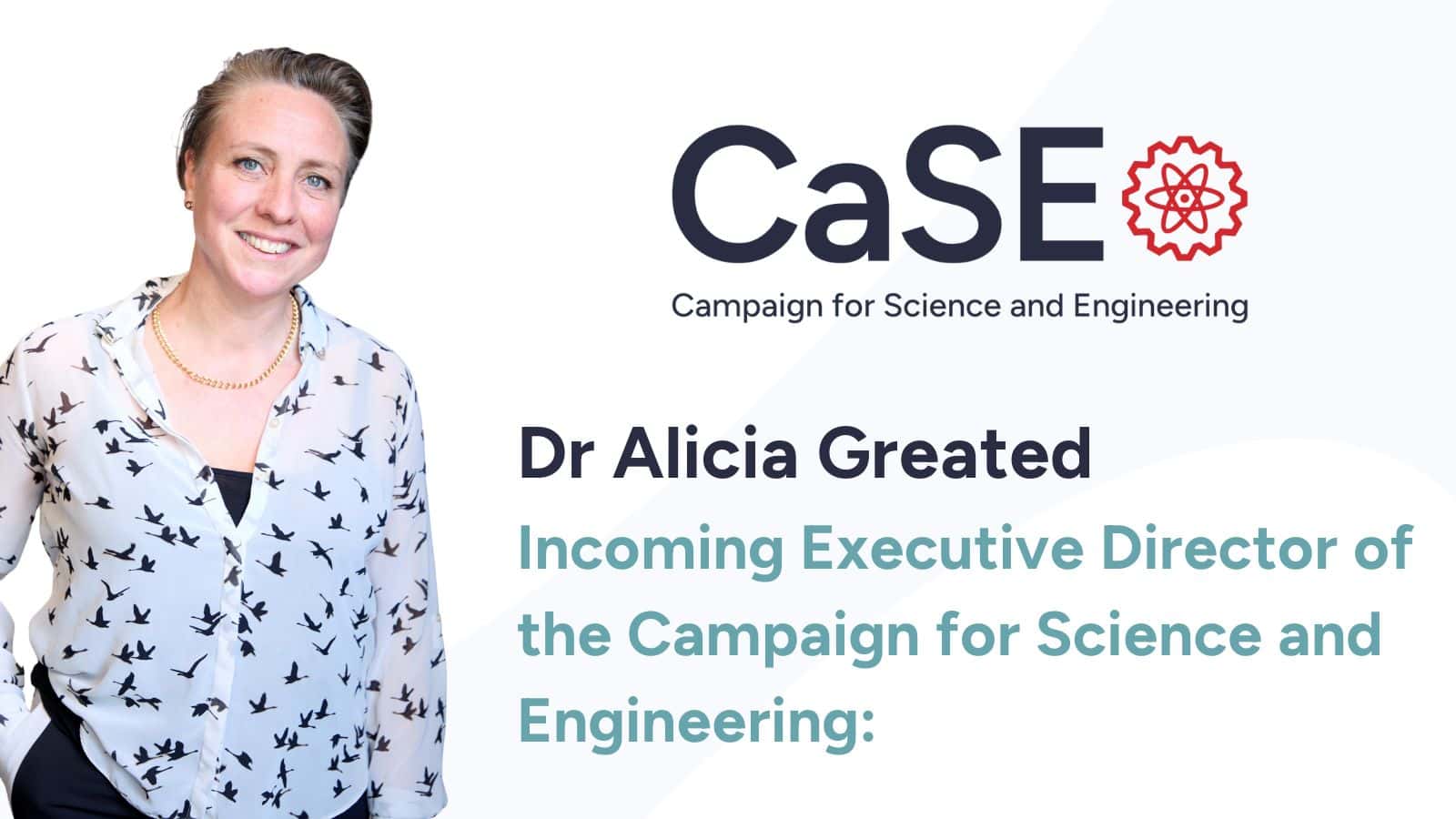 Dr Alicia Greated appointed new Executive Director of CaSE - CaSE